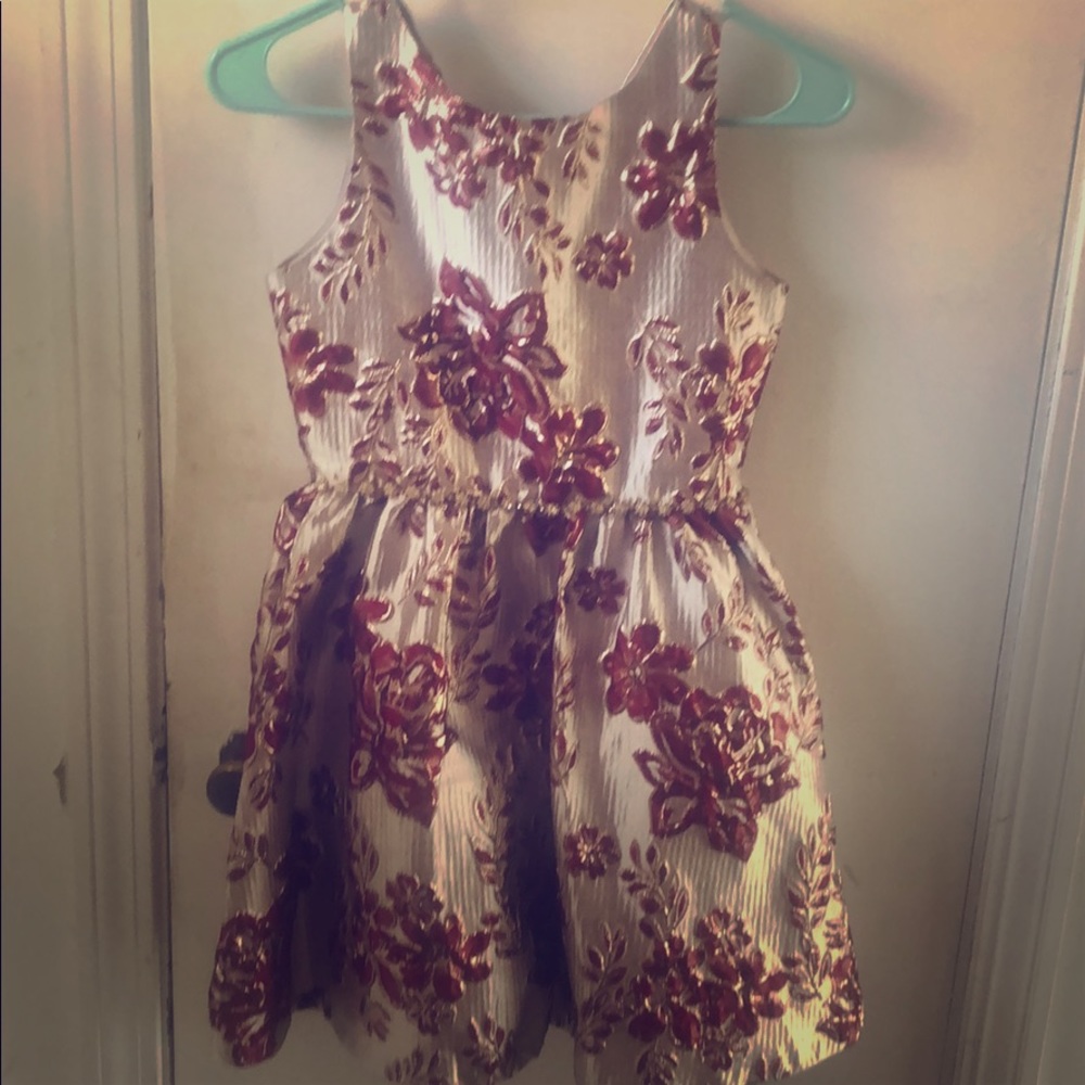 Rare edition gold and red dress for girls